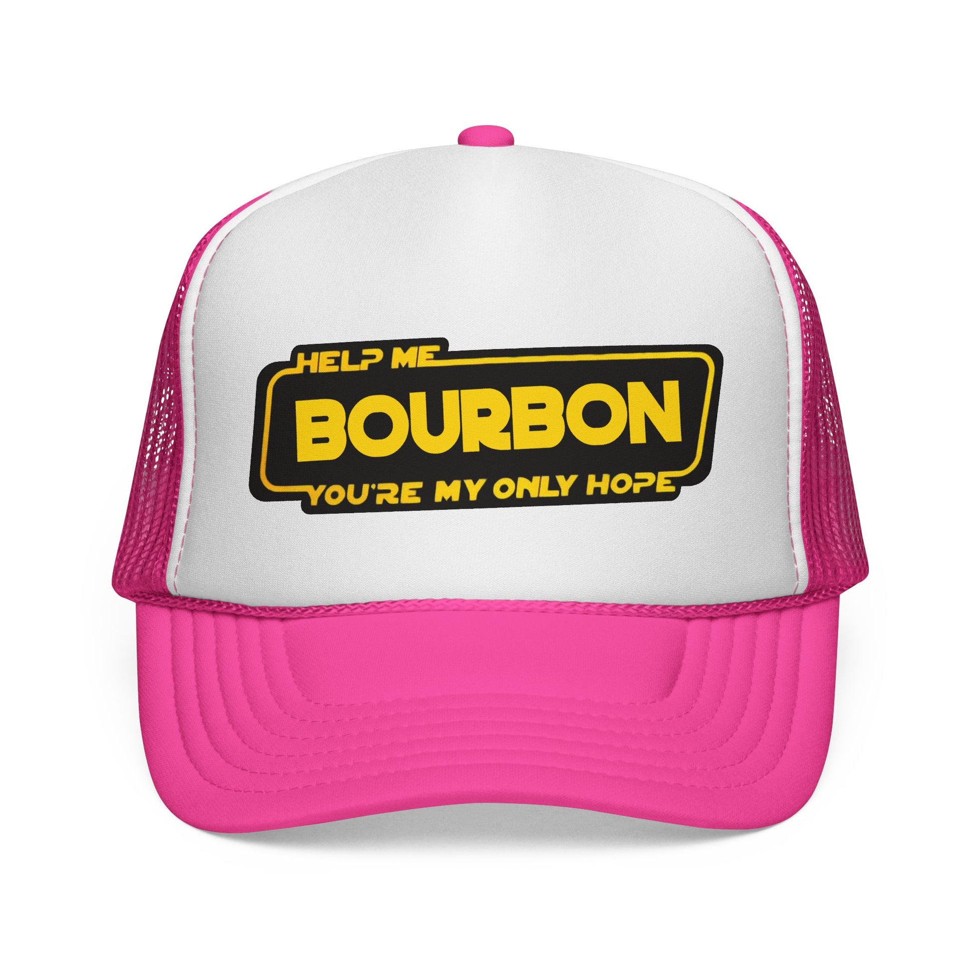 Trucker Cap - Help Me Bourbon, You're My Only Hope - Whiskey Star Wars Spoof