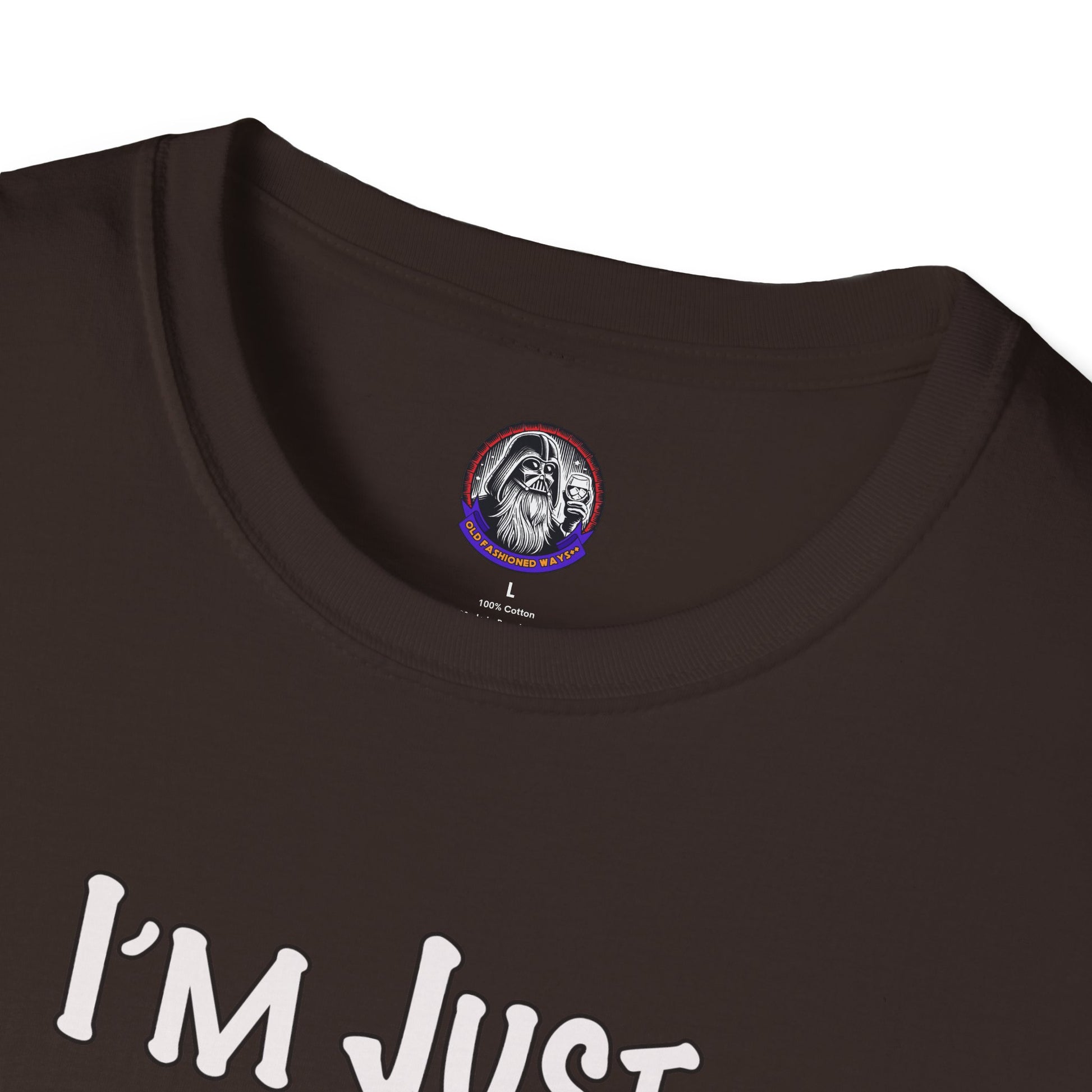 Whiskey Lovers Unisex T-Shirt with 'I'm Just the Right Amount of Wrong' Design