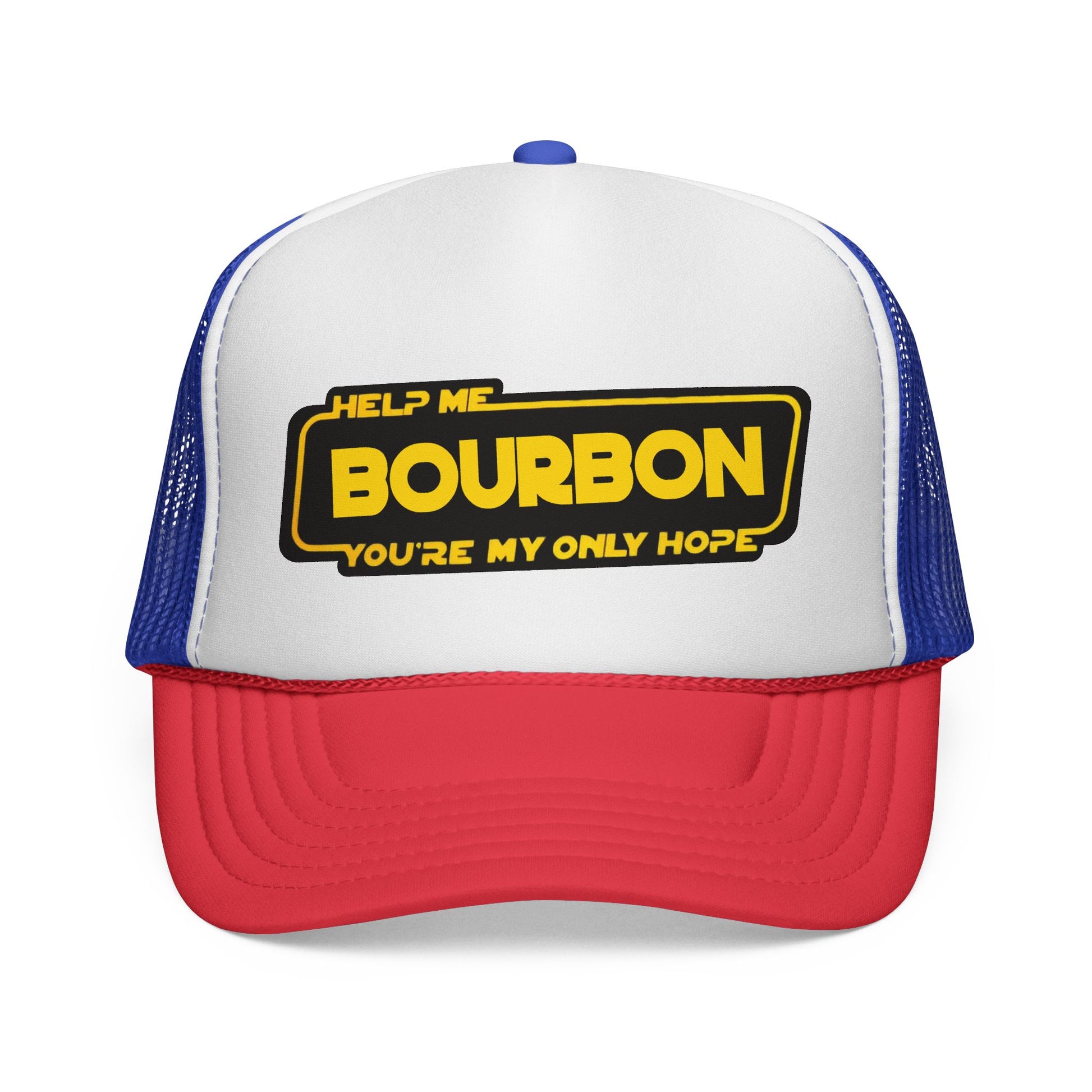 Trucker Cap - Help Me Bourbon, You're My Only Hope - Whiskey Star Wars Spoof
