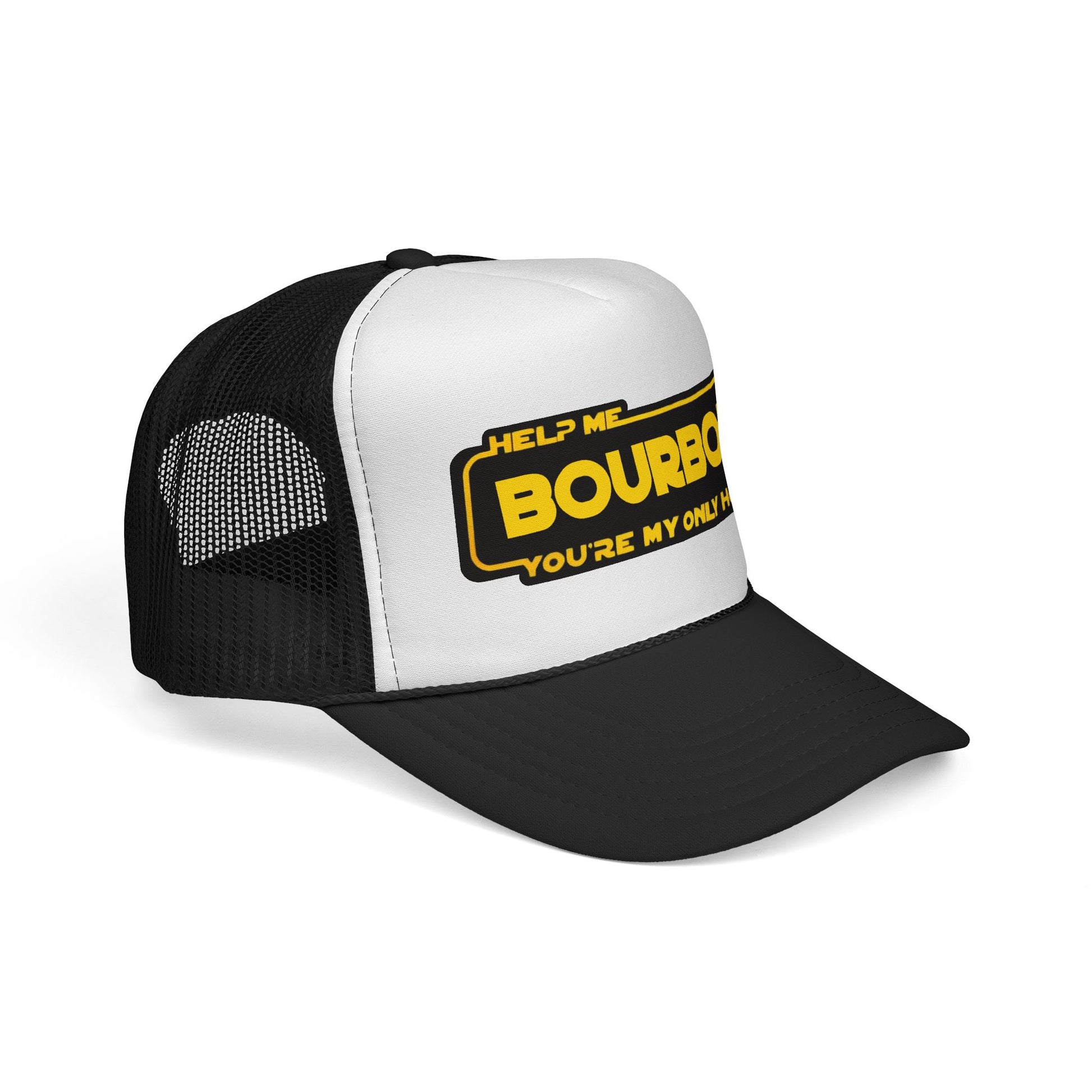 Trucker Cap - Help Me Bourbon, You're My Only Hope - Whiskey Star Wars Spoof