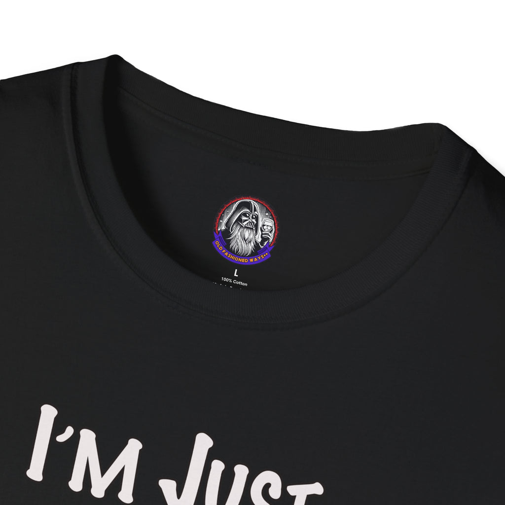 Whiskey Lovers Unisex T-Shirt with 'I'm Just the Right Amount of Wrong' Design