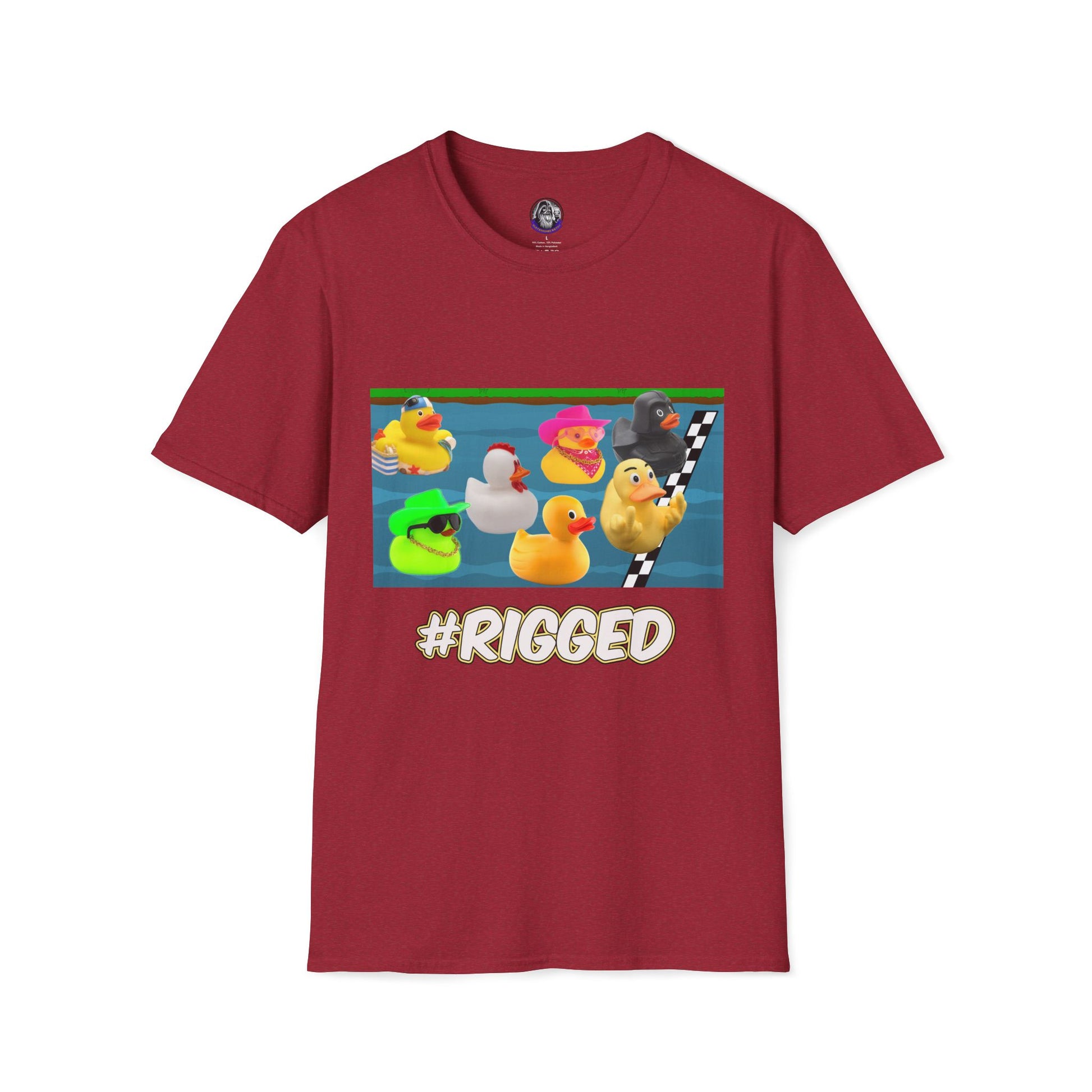 Duck Races Unisex T-Shirt - #Rigged Fun Duck Races Design