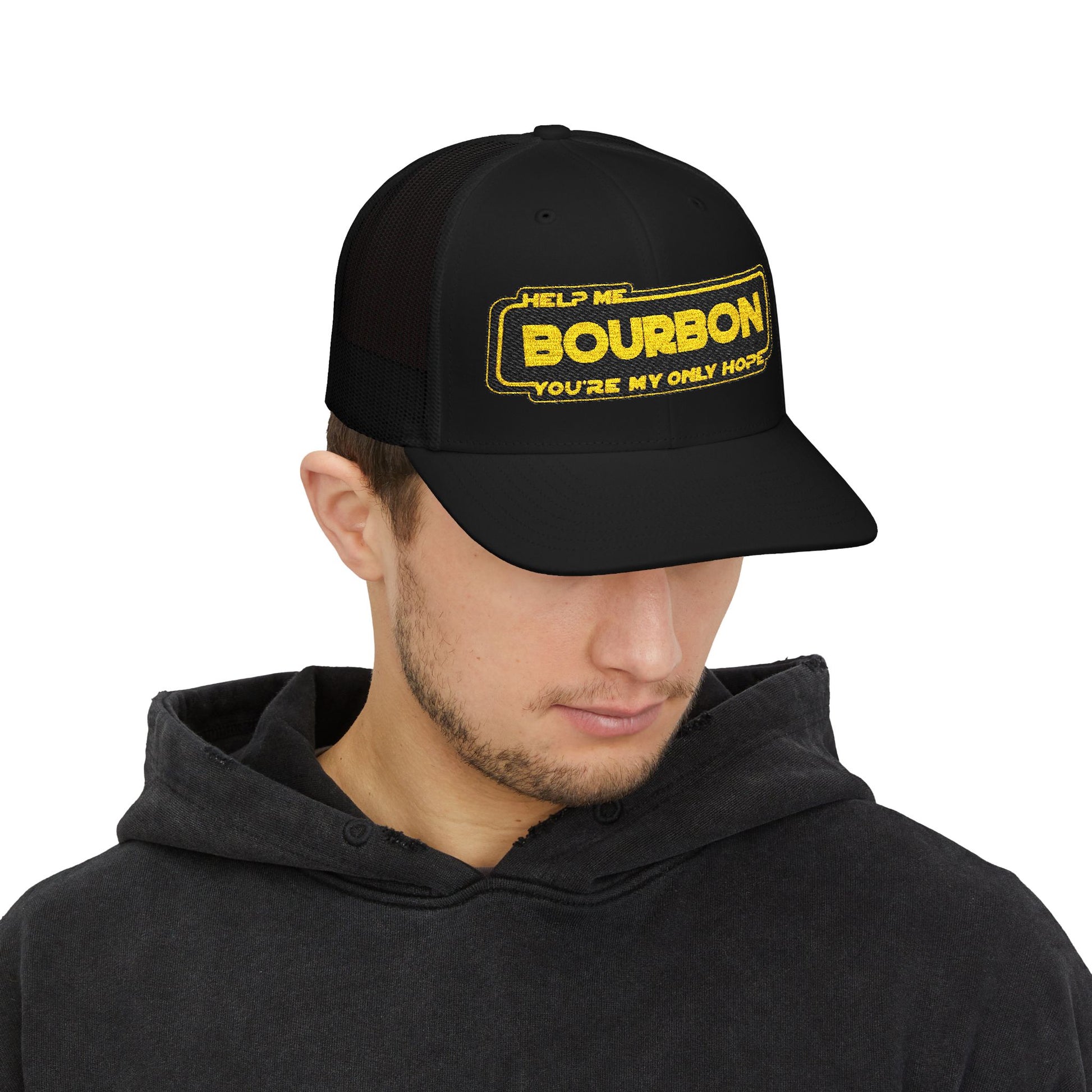 Snapback Cap - Whiskey Bourbon Star Wars Riff Embroidered Hat
