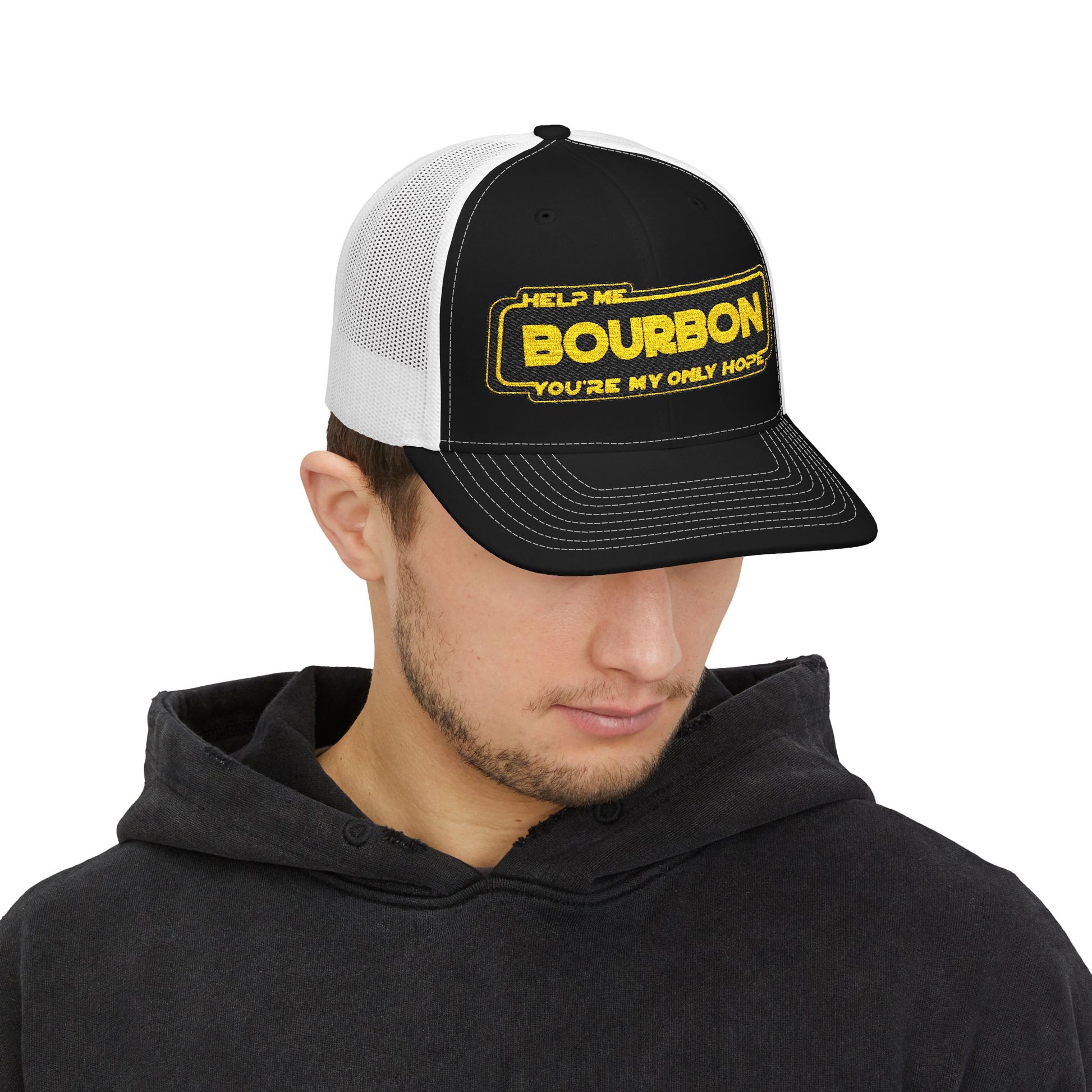 Snapback Cap - Whiskey Bourbon Star Wars Riff Embroidered Hat