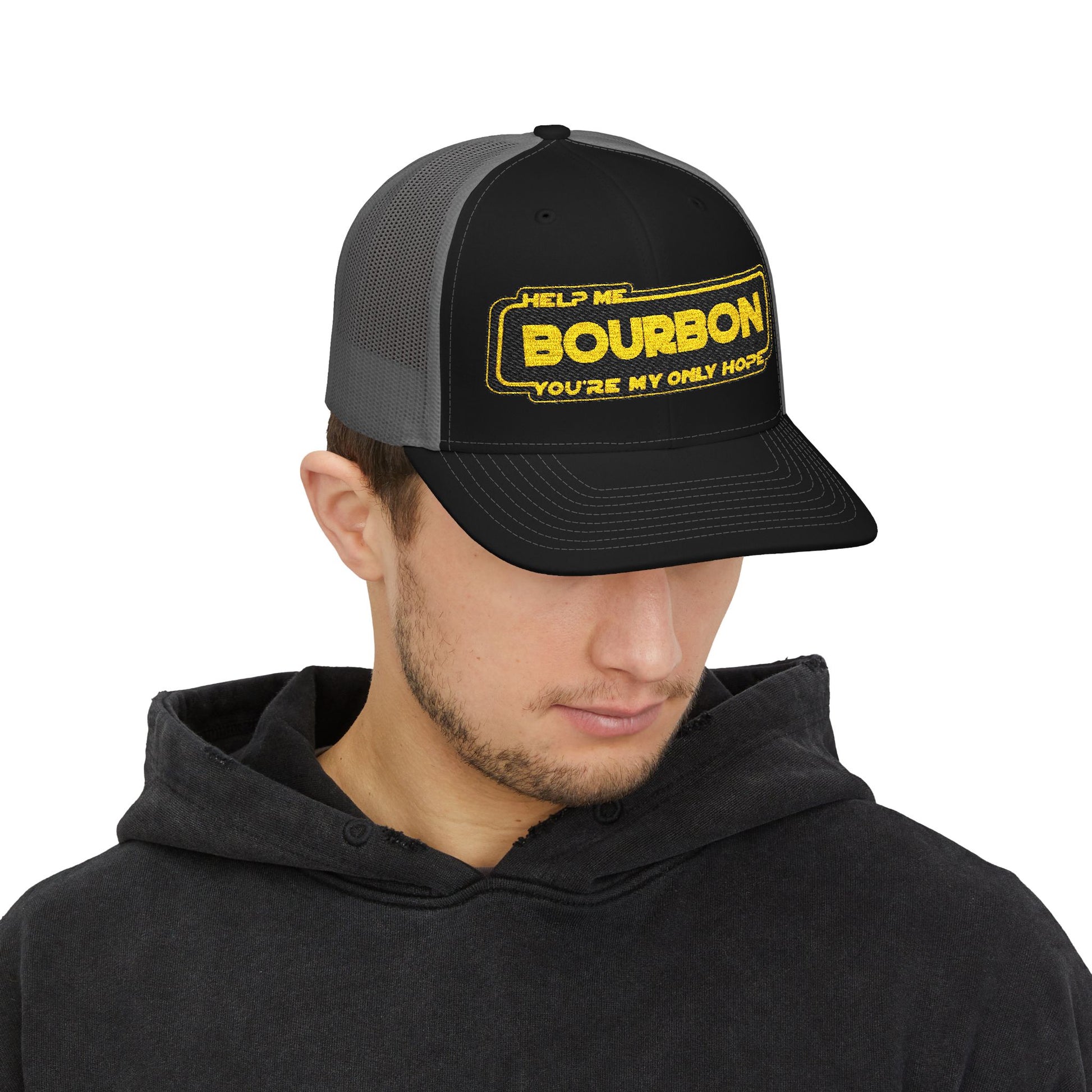 Snapback Cap - Whiskey Bourbon Star Wars Riff Embroidered Hat