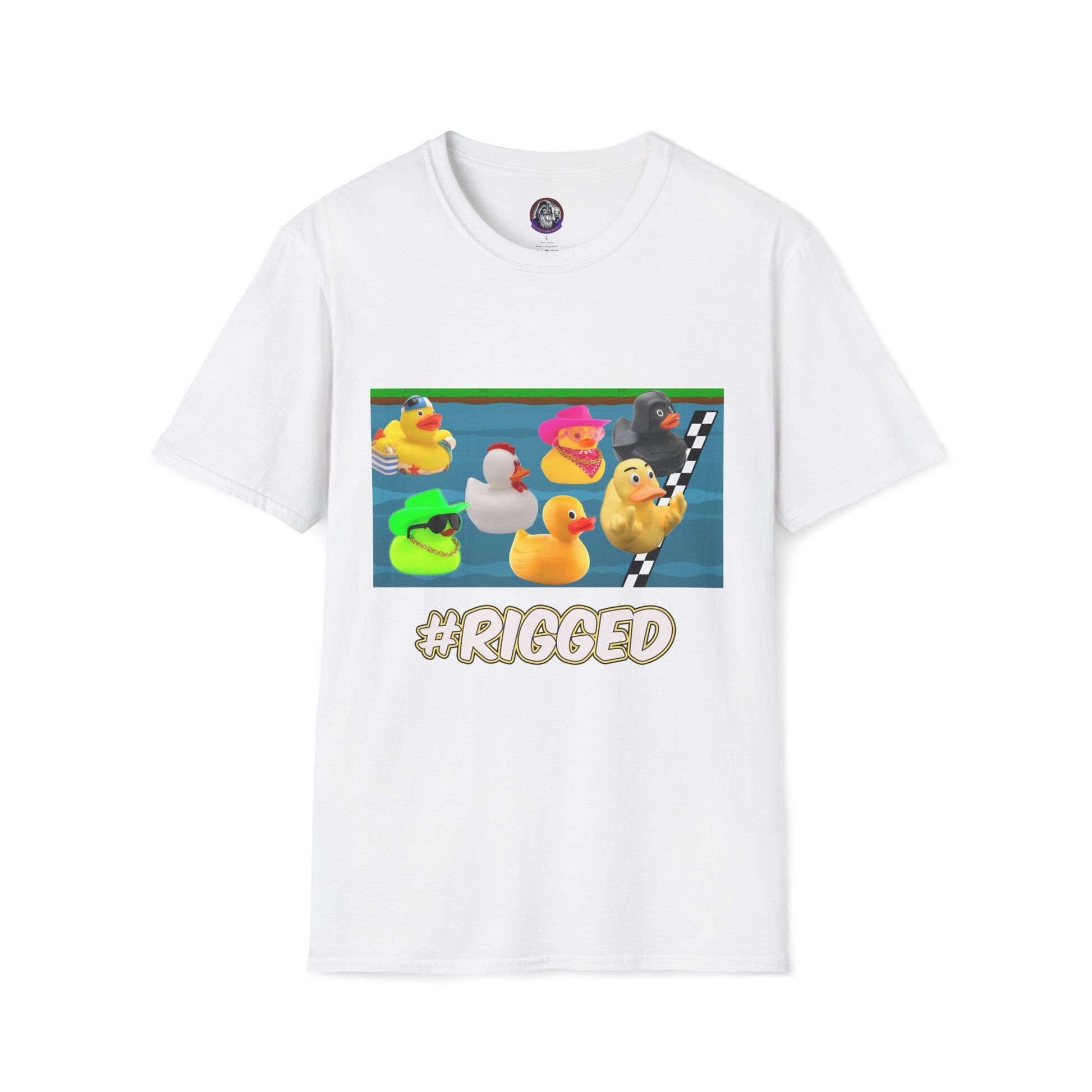 Duck Races Unisex T-Shirt - #Rigged Fun Duck Races Design