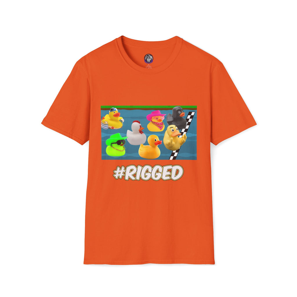 Duck Races Unisex T-Shirt - #Rigged Fun Duck Races Design