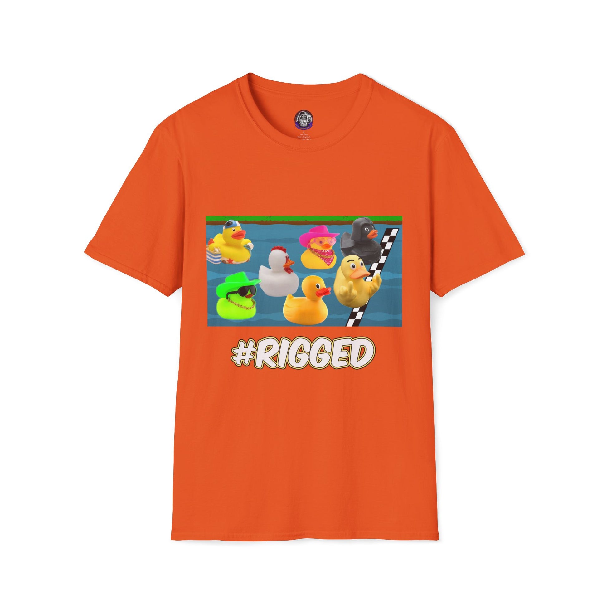 Duck Races Unisex T-Shirt - #Rigged Fun Duck Races Design