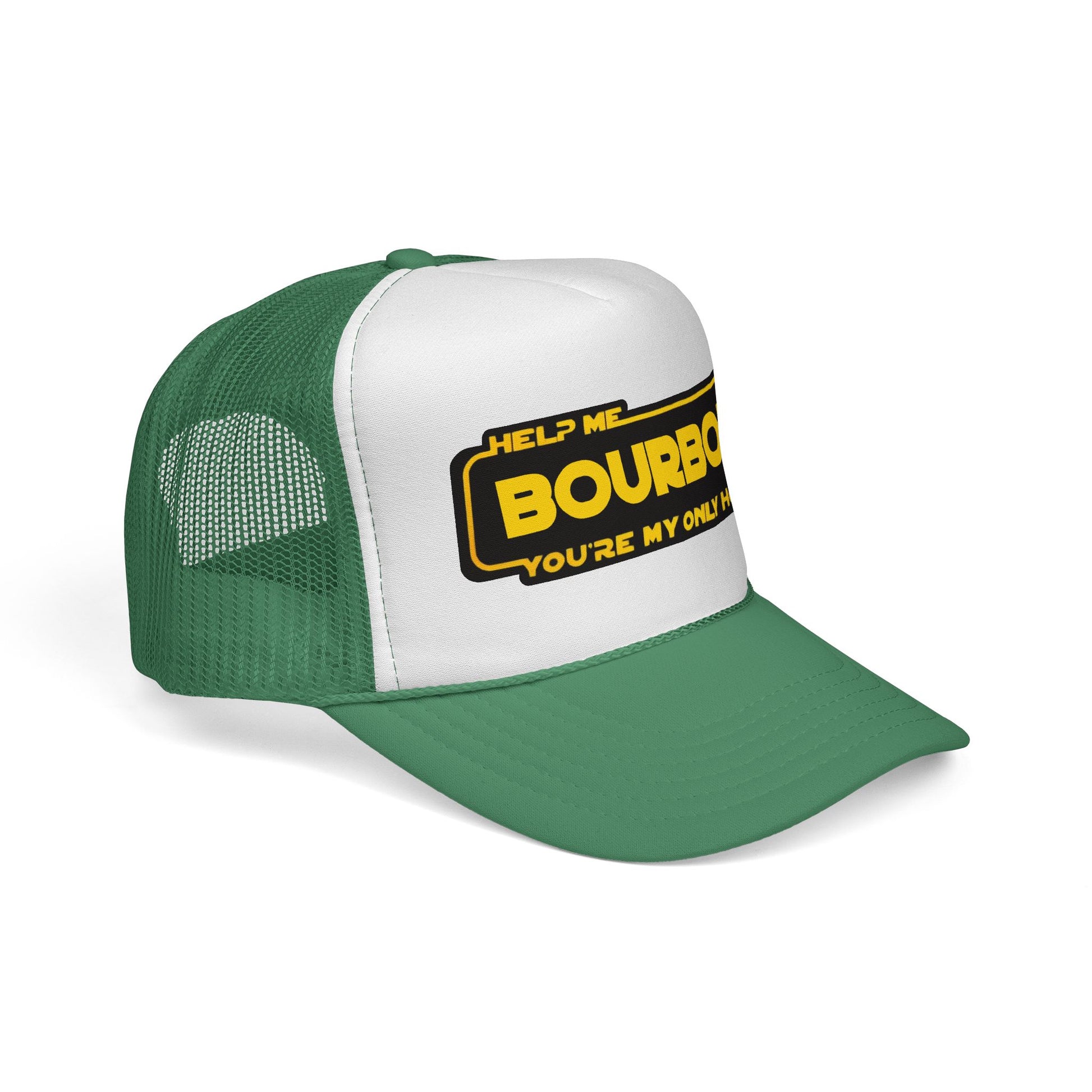 Trucker Cap - Help Me Bourbon, You're My Only Hope - Whiskey Star Wars Spoof
