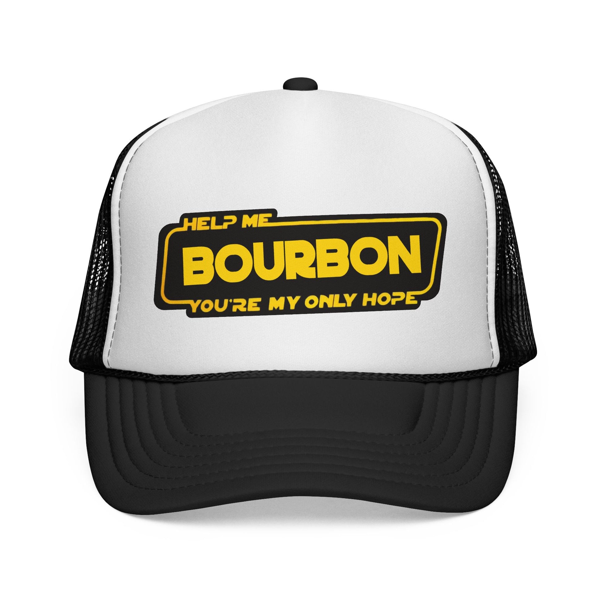 Trucker Cap - Help Me Bourbon, You're My Only Hope - Whiskey Star Wars Spoof