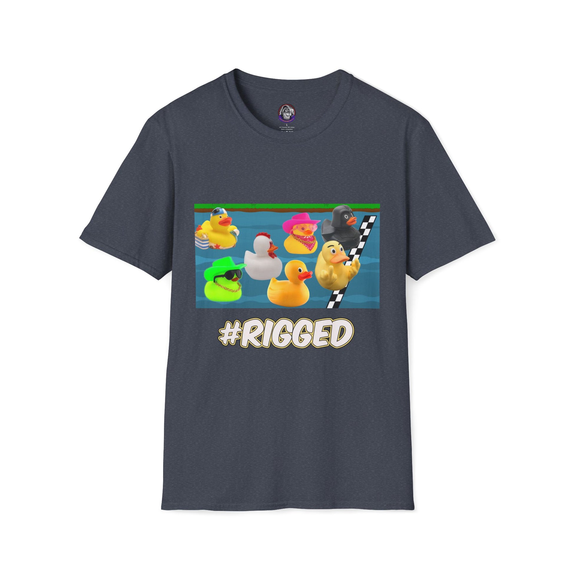 Duck Races Unisex T-Shirt - #Rigged Fun Duck Races Design