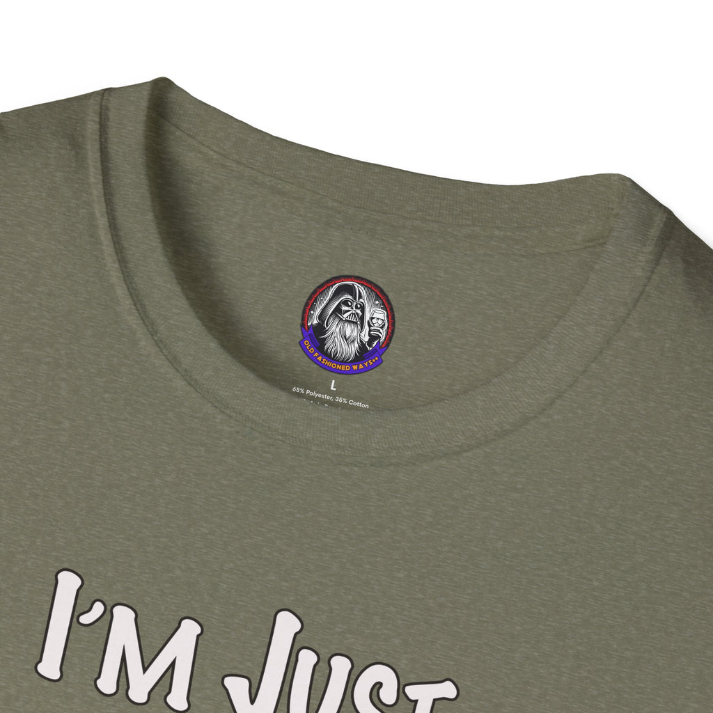 Whiskey Lovers Unisex T-Shirt with 'I'm Just the Right Amount of Wrong' Design