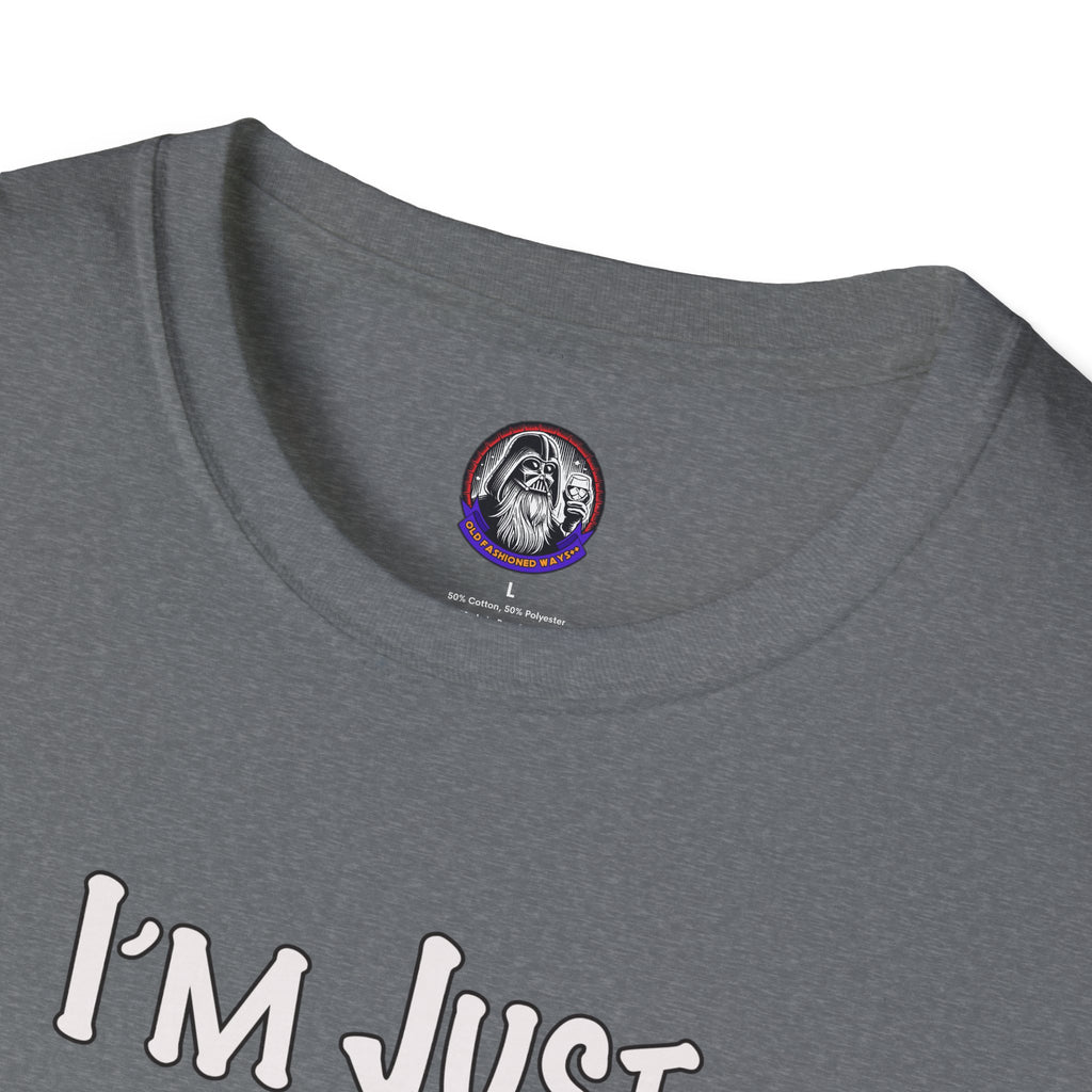 Whiskey Lovers Unisex T-Shirt with 'I'm Just the Right Amount of Wrong' Design