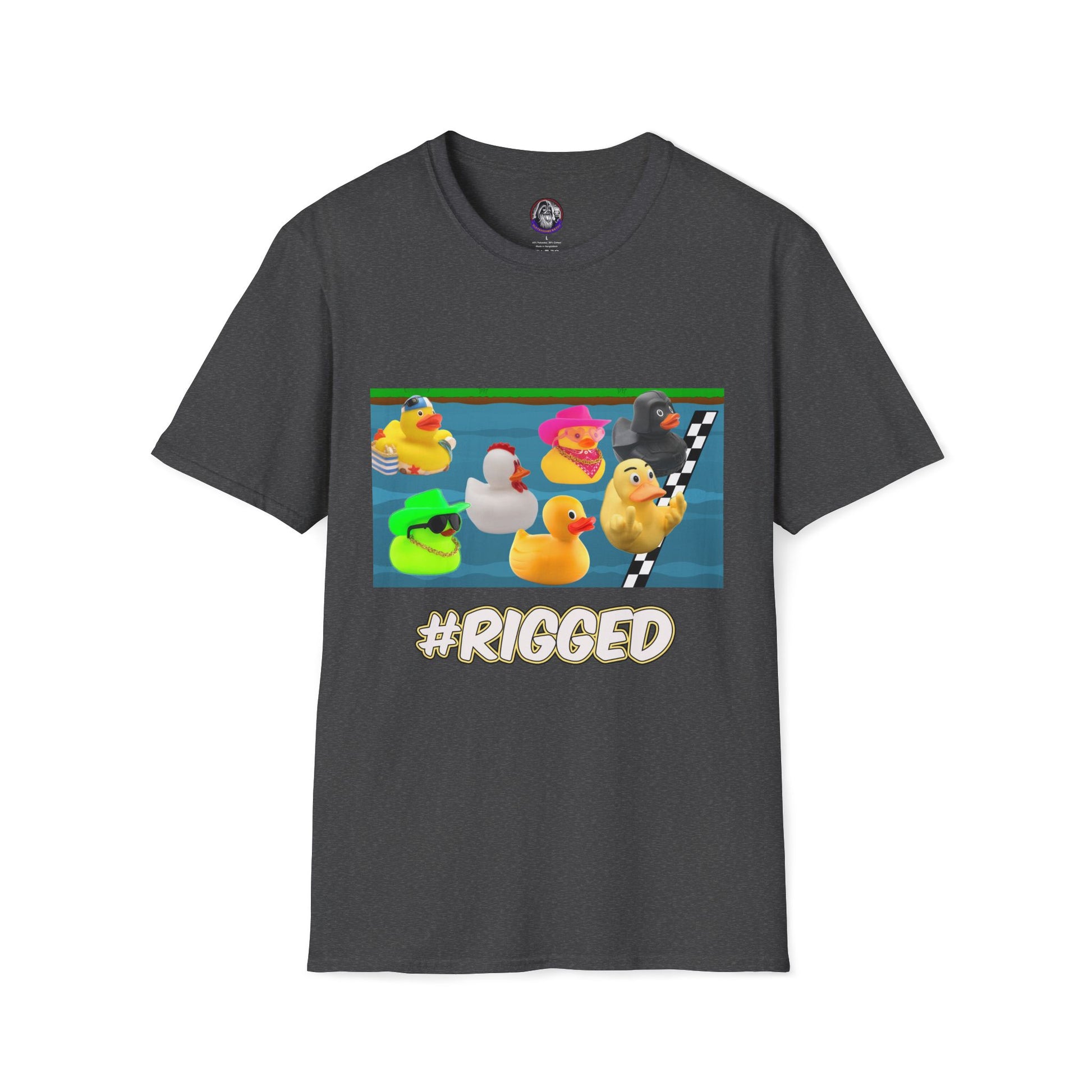Duck Races Unisex T-Shirt - #Rigged Fun Duck Races Design