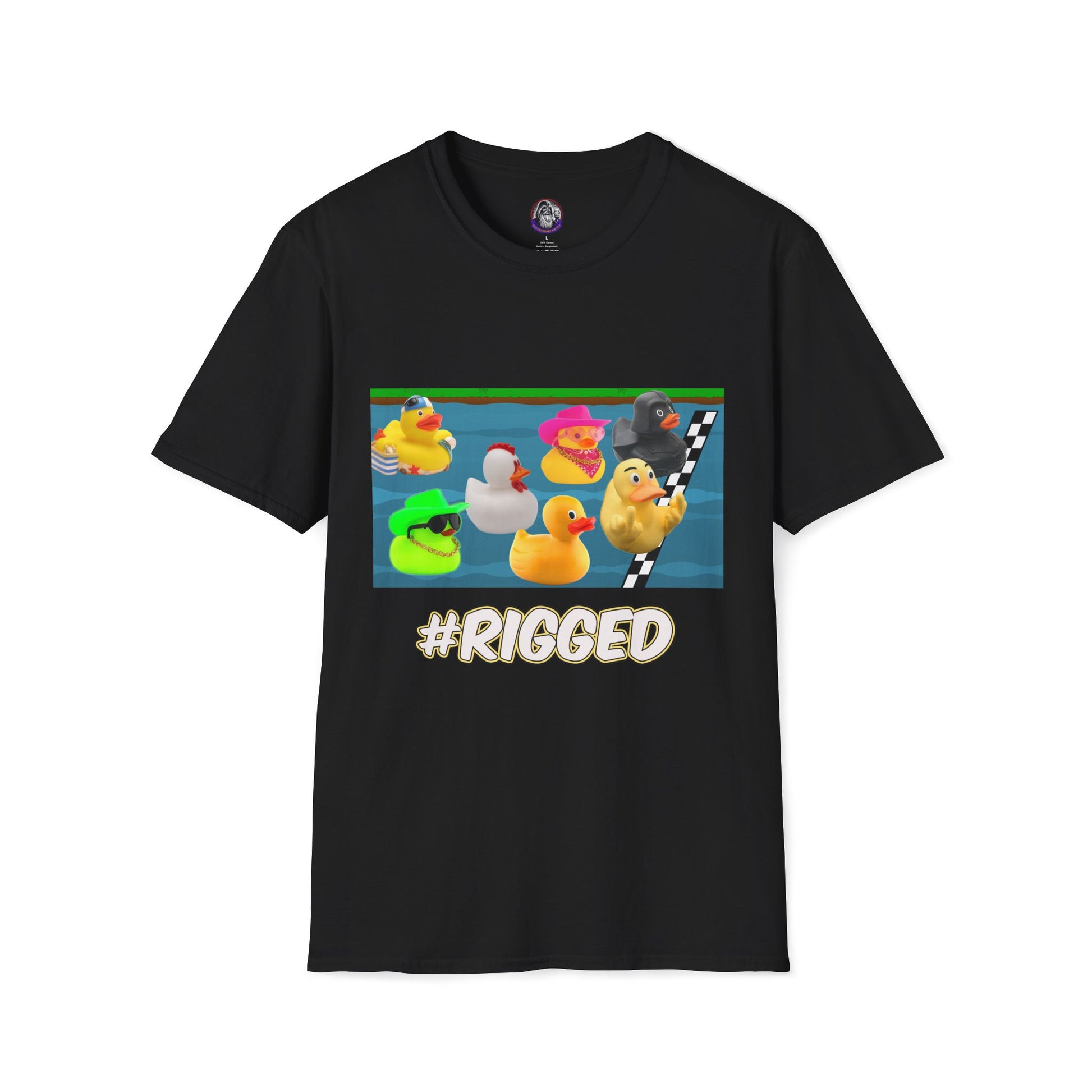 Duck Races Unisex T-Shirt - #Rigged Fun Duck Races Design