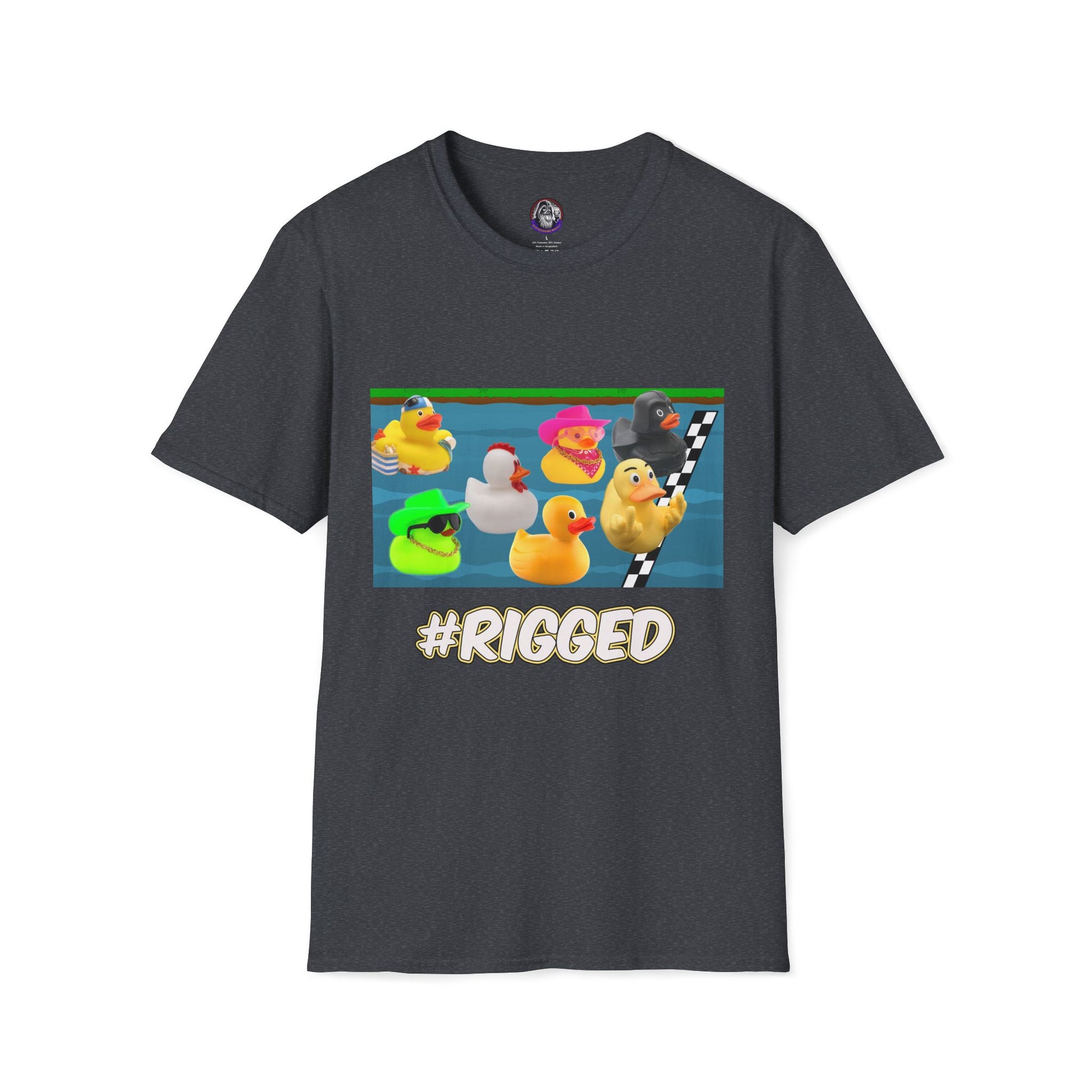 Duck Races Unisex T-Shirt - #Rigged Fun Duck Races Design