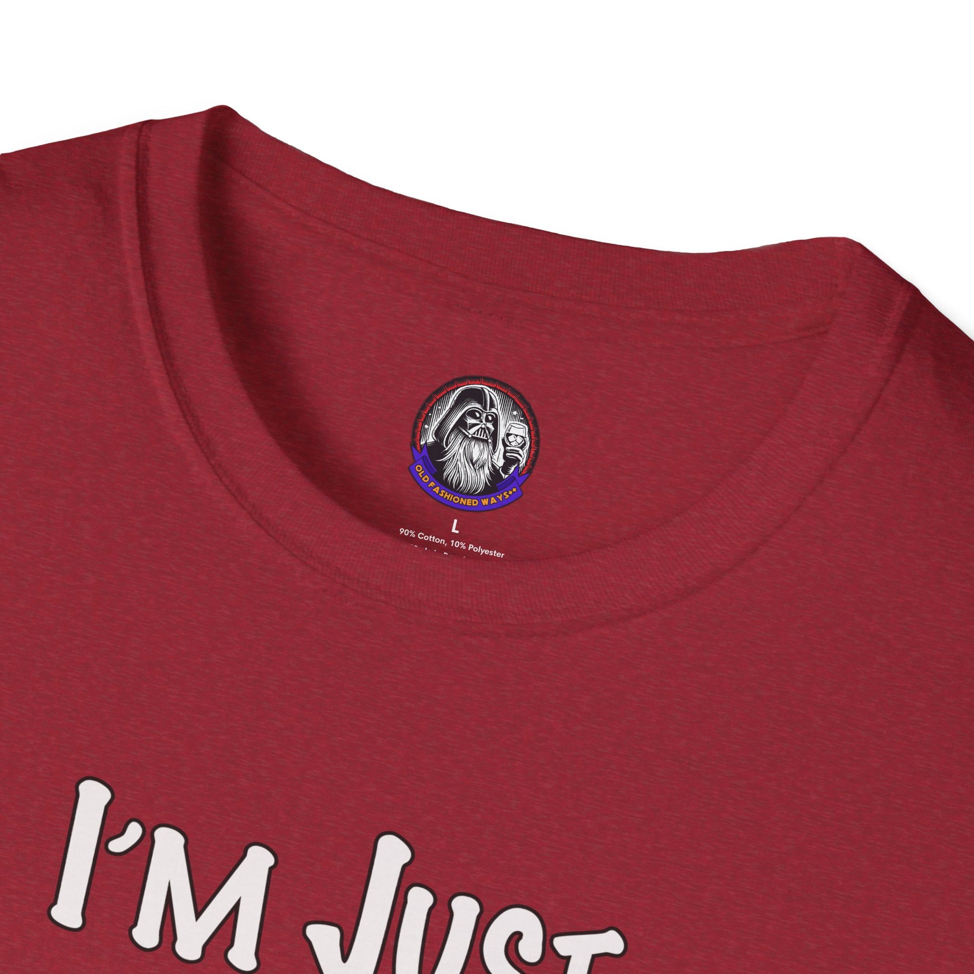 Whiskey Lovers Unisex T-Shirt with 'I'm Just the Right Amount of Wrong' Design