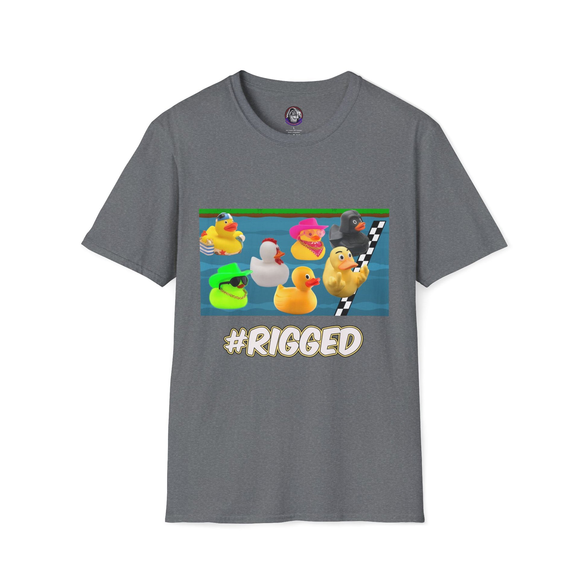 Duck Races Unisex T-Shirt - #Rigged Fun Duck Races Design