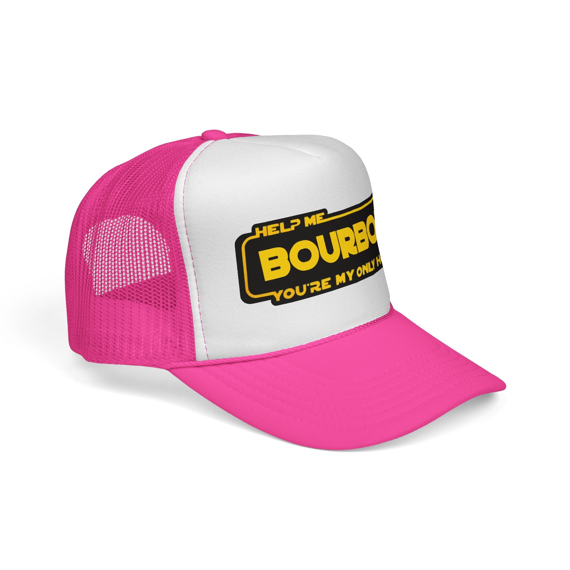 Trucker Cap - Help Me Bourbon, You're My Only Hope - Whiskey Star Wars Spoof