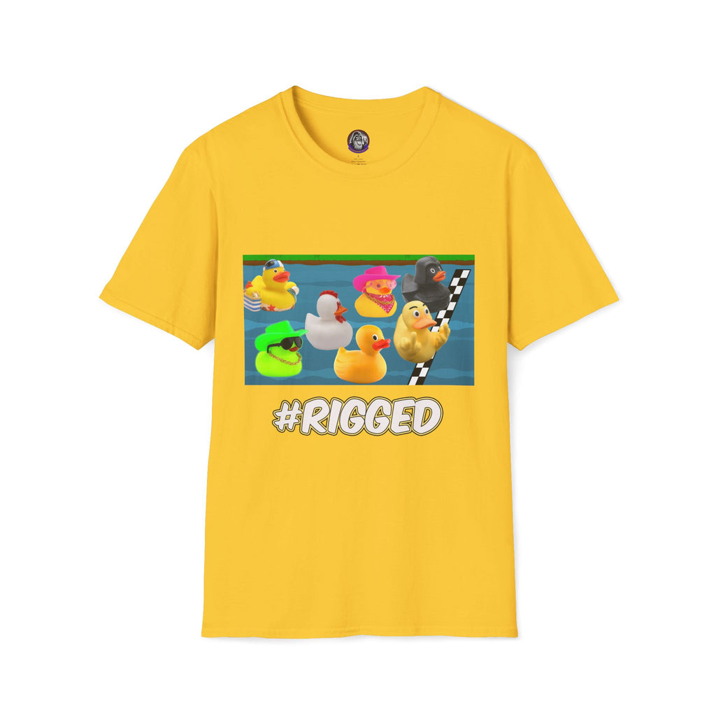 Duck Races Unisex T-Shirt - #Rigged Fun Duck Races Design
