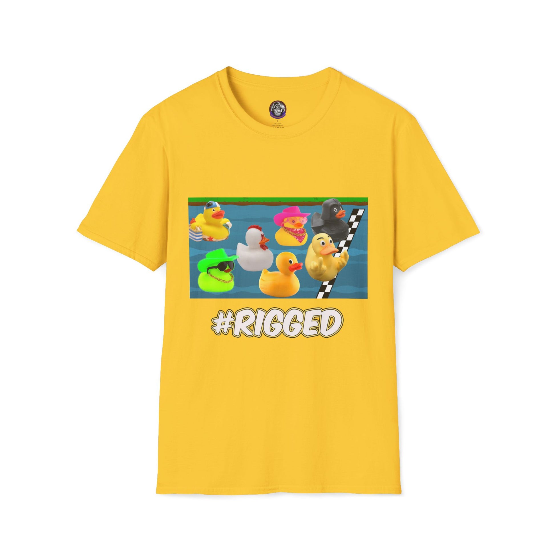 Duck Races Unisex T-Shirt - #Rigged Fun Duck Races Design